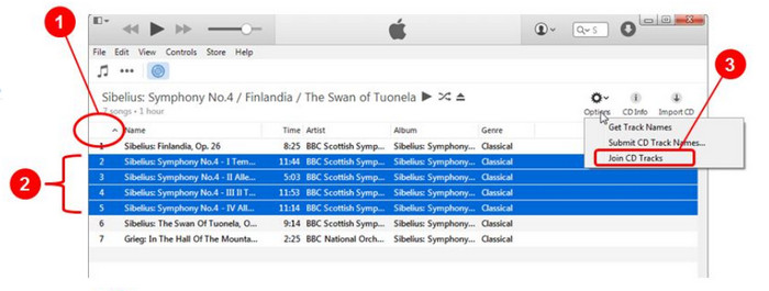 iTunes Join CD Tracks