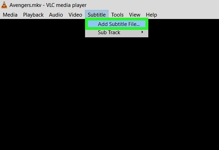 Подключение субтитров в VLC
