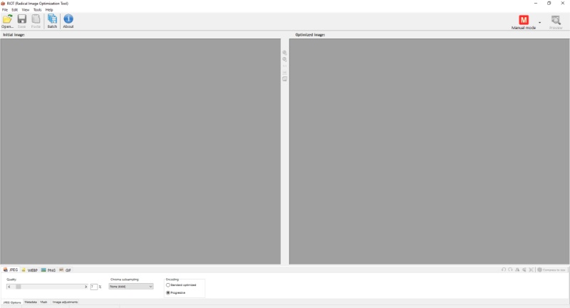 RIOT — рабочее окно программы