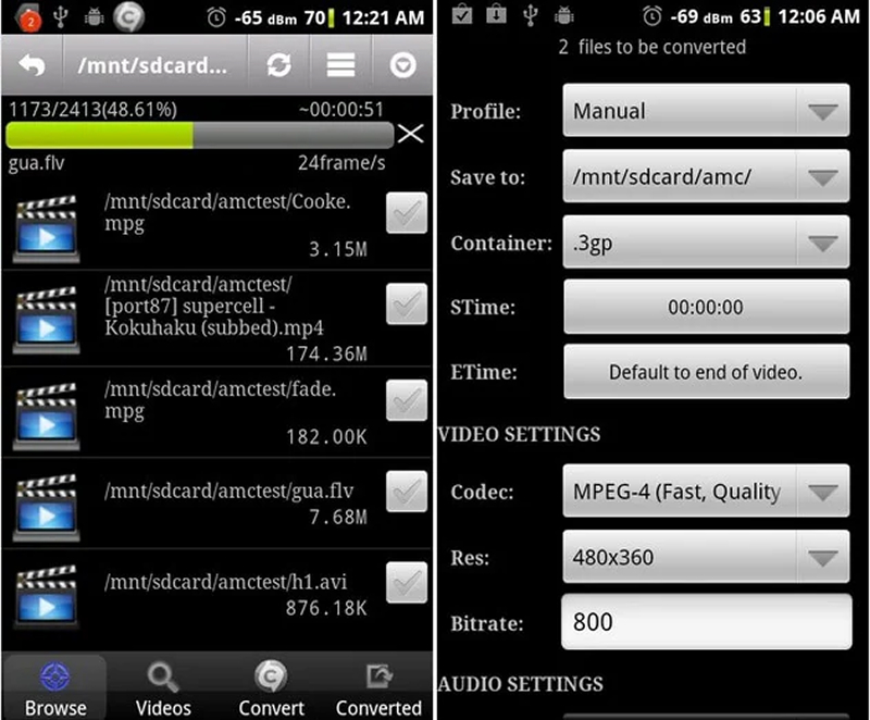 Video Converter на Android
