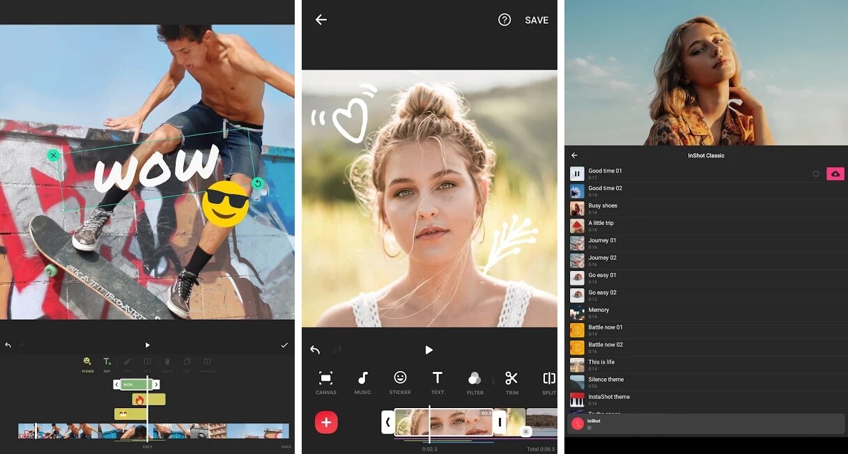 InShot — мобильный редактор для поворота видео