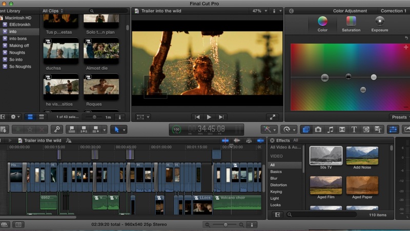 Split screen в Final Cut Pro