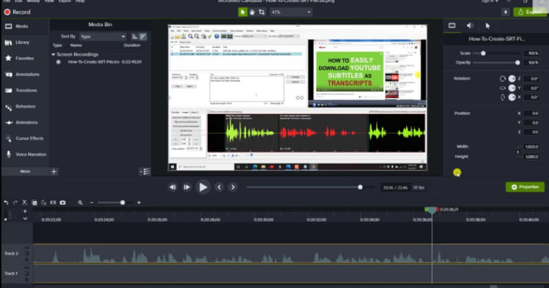 Создание GIF из записи экрана в Camtasia Studio
