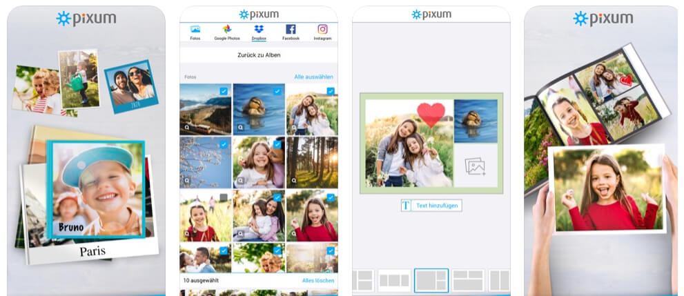 Pixum Photo Calendar — мобильный шаблон календаря