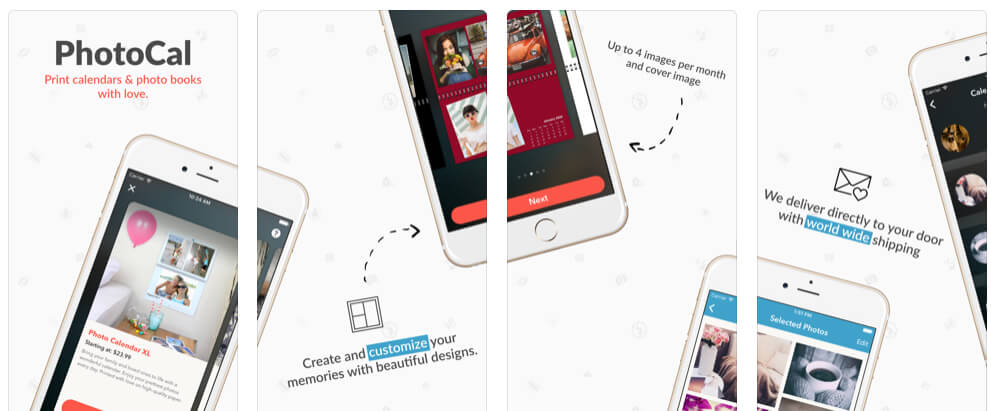 PhotoCal — мобильный шаблон фотокалендаря