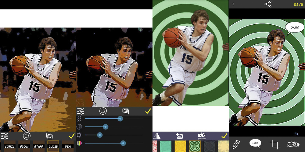 Comica — мобильное превращение фото в комикс