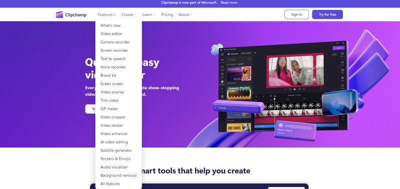 Clipchamp: добавление звука на таймлайн