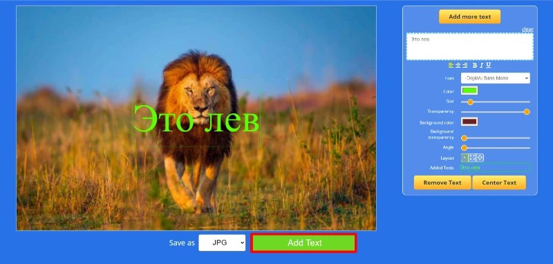 Сохранение изображения с текстом через Aspose