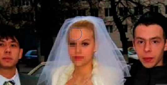 Photoshop — пример пикселизации лица на фото