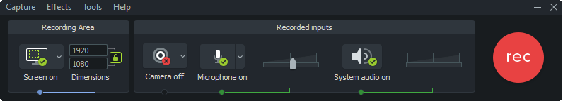 Camtasia Studio: подготовка записи на Windows 7