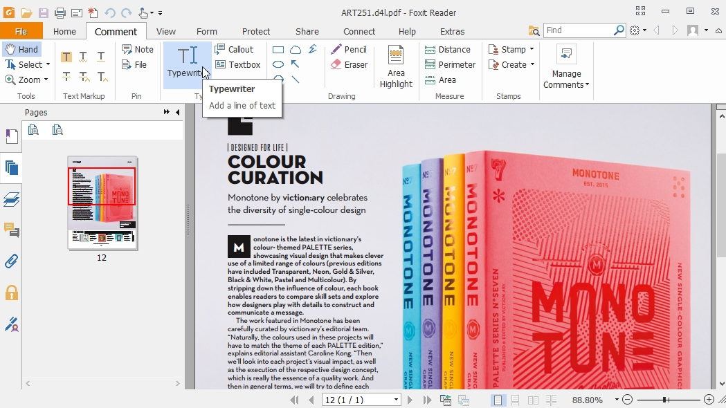 Интерфейс Foxit PDF Reader