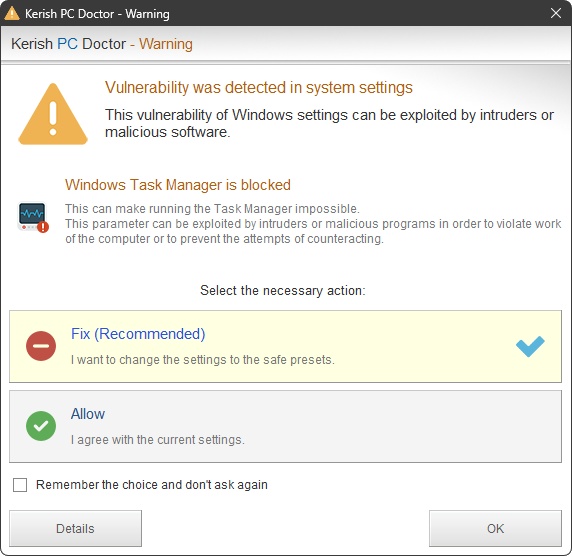 Предупреждение об уязвимости в Kerish PC Doctor