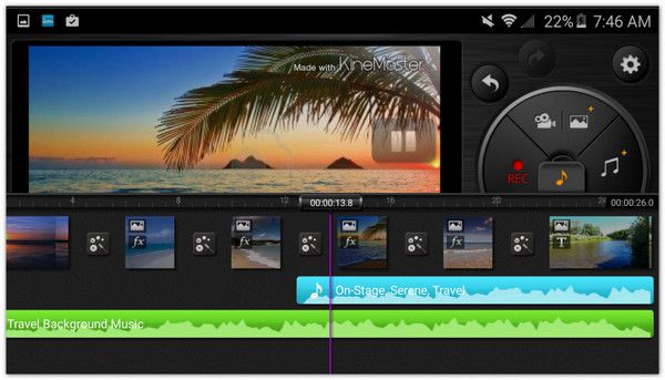 KineMaster для видеоколлажей