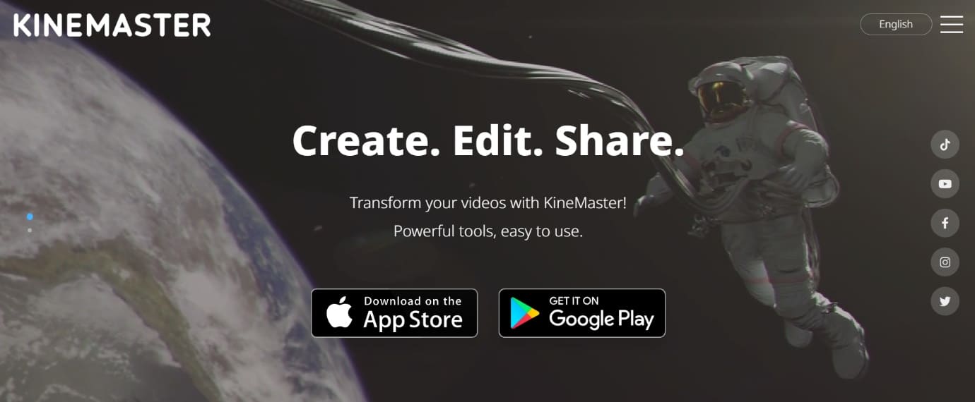 Скриншот интерфейса KineMaster