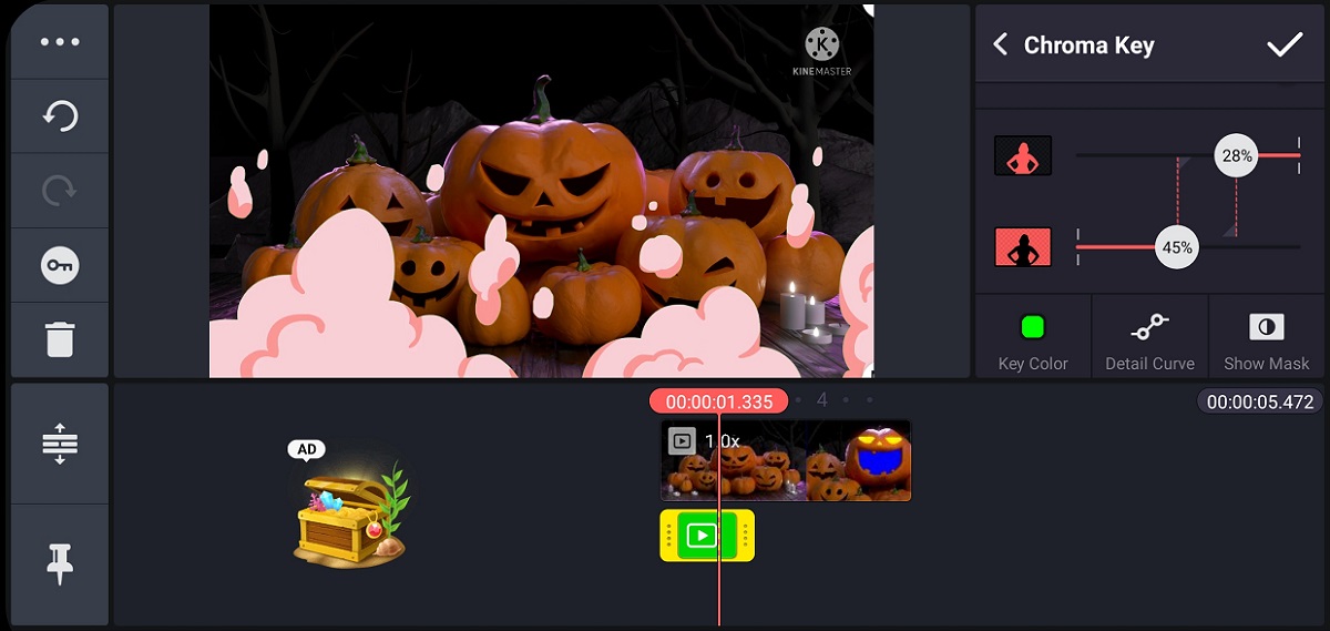 Интерфейс KineMaster