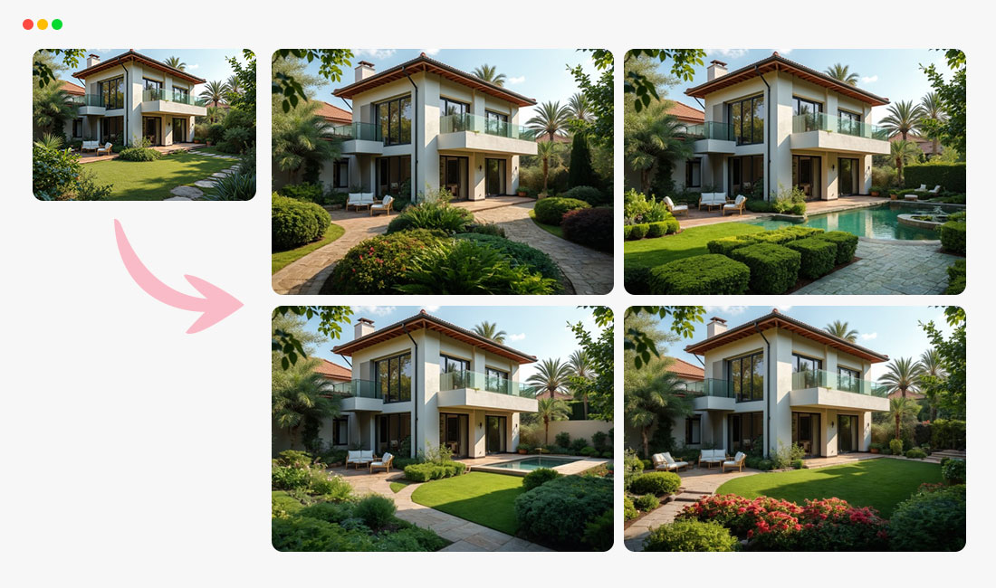 Пример ландшафтной визуализации Ideal.House