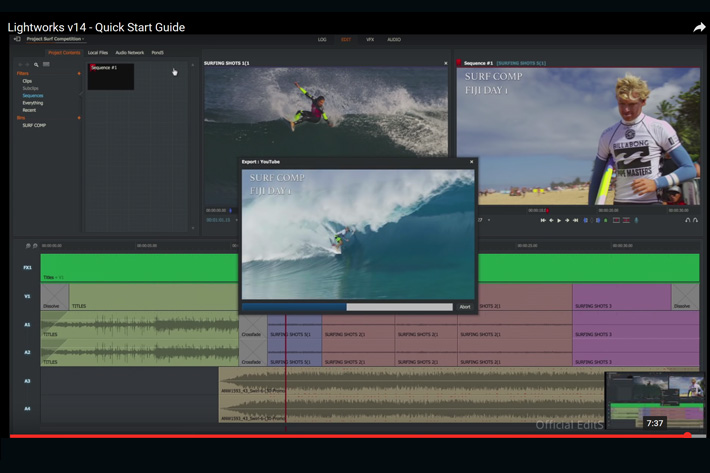 Интерфейс Lightworks