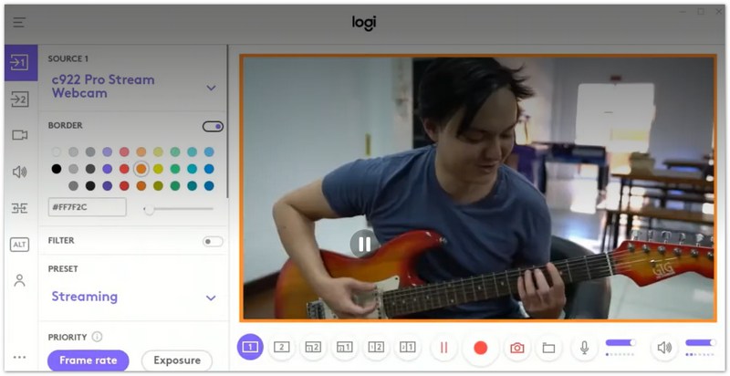 Скриншот Logitech Capture
