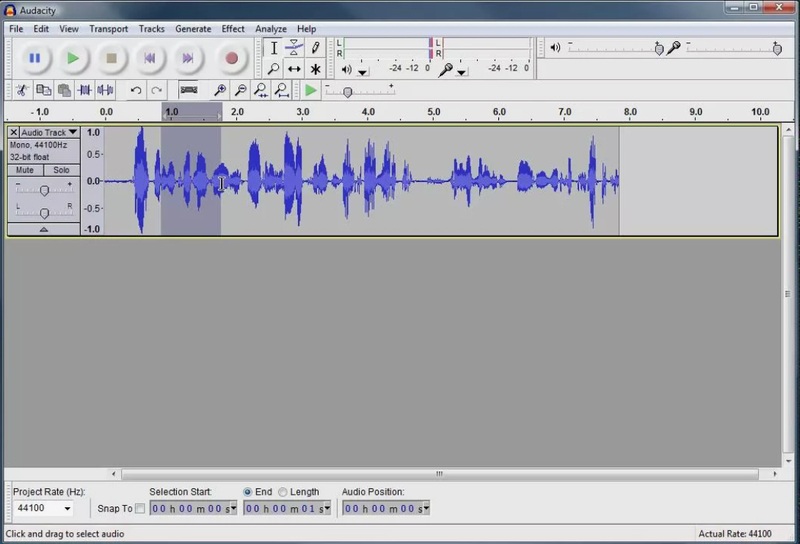 Скриншот Audacity