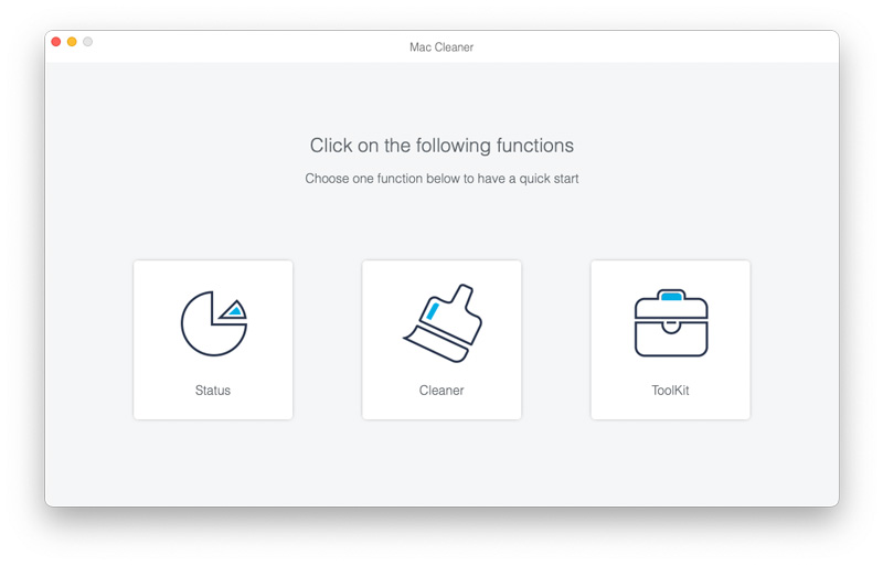 Главный экран Aiseesoft Mac Cleaner
