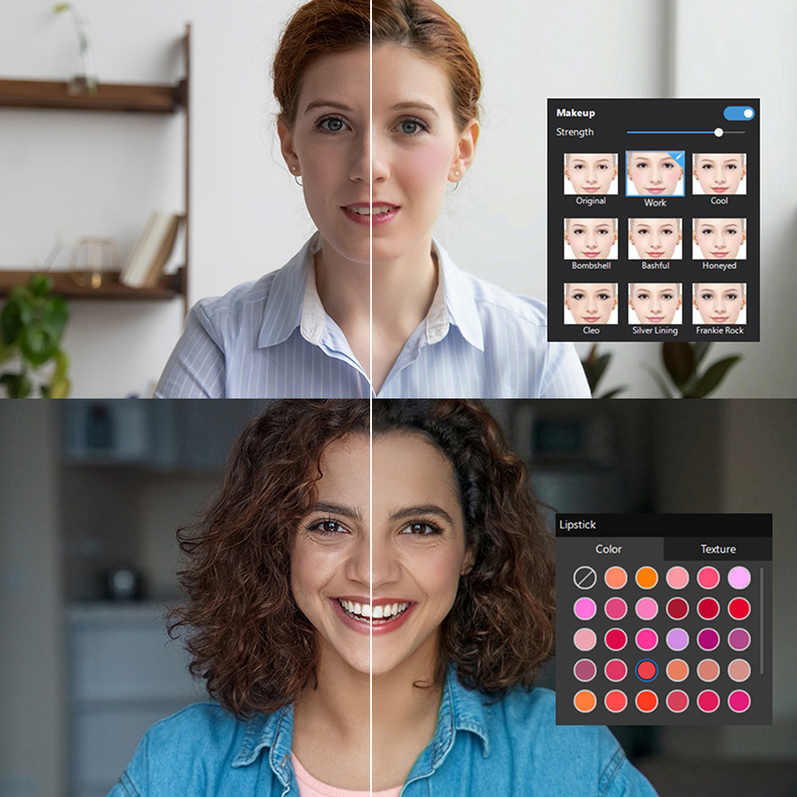 Live Makeup и beautification в CyberLink YouCam