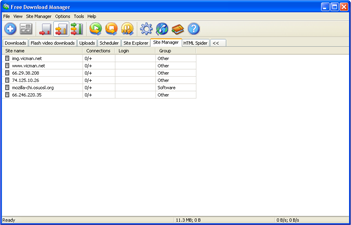 Окно настроек Free Download Manager