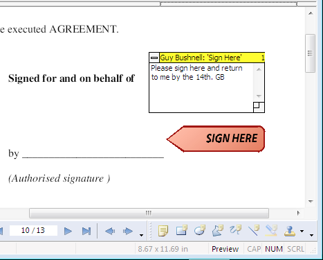 Штамп в документе Infix Pro PDF Editor