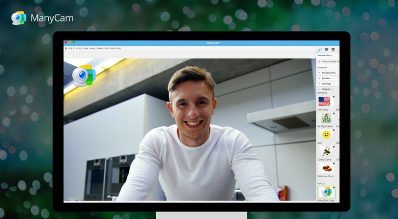 Интерфейс ManyCam для веб-камеры