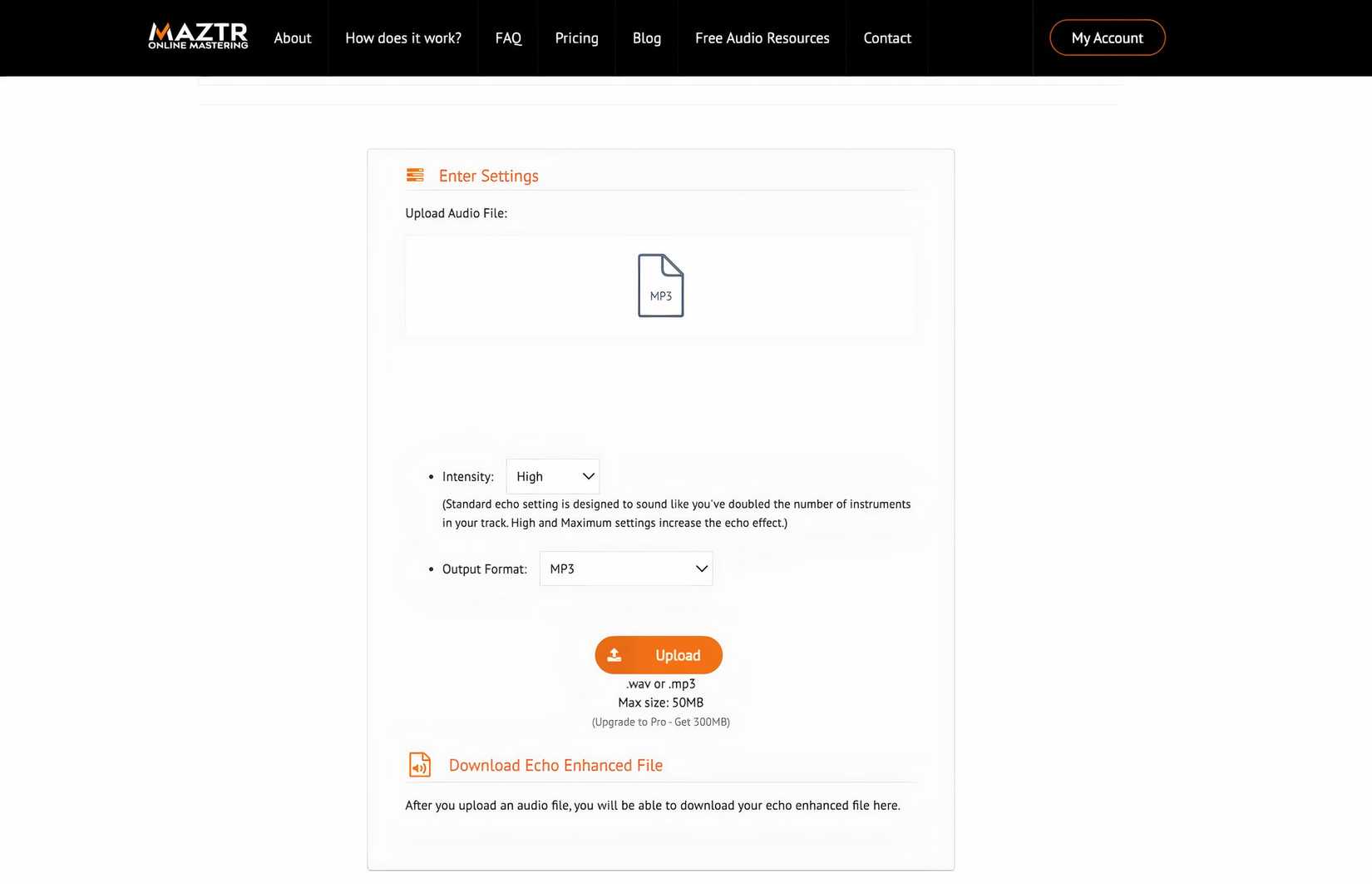 Maztr Audio File Echoer