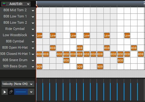 Step Editor в Acoustica Mixcraft