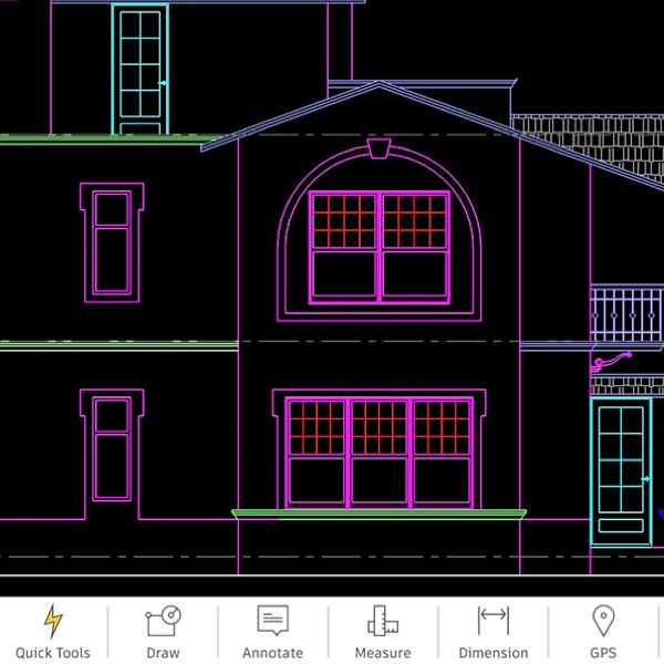 Интерфейс AutoCAD Mobile