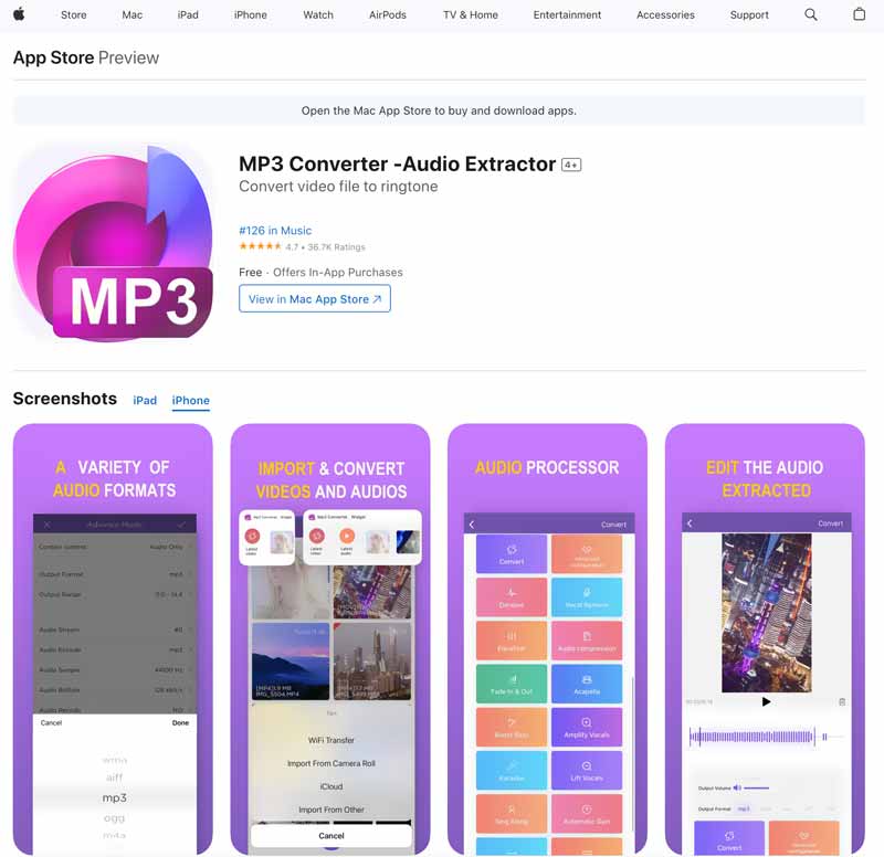 MP3 Converter - Audio Extractor для iOS