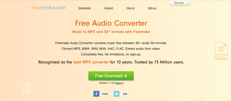 Freemake Audio Converter: окно конвертации в MP3