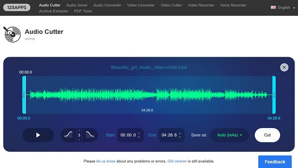 Интерфейс MP3Cut