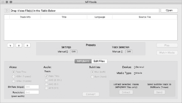 Разделение MP4 в MP4Tools