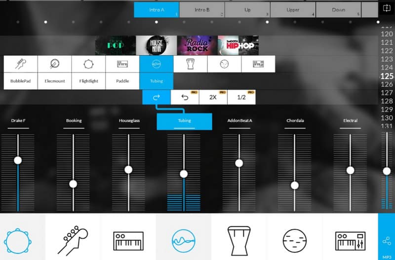 Интерфейс Music Maker JAM