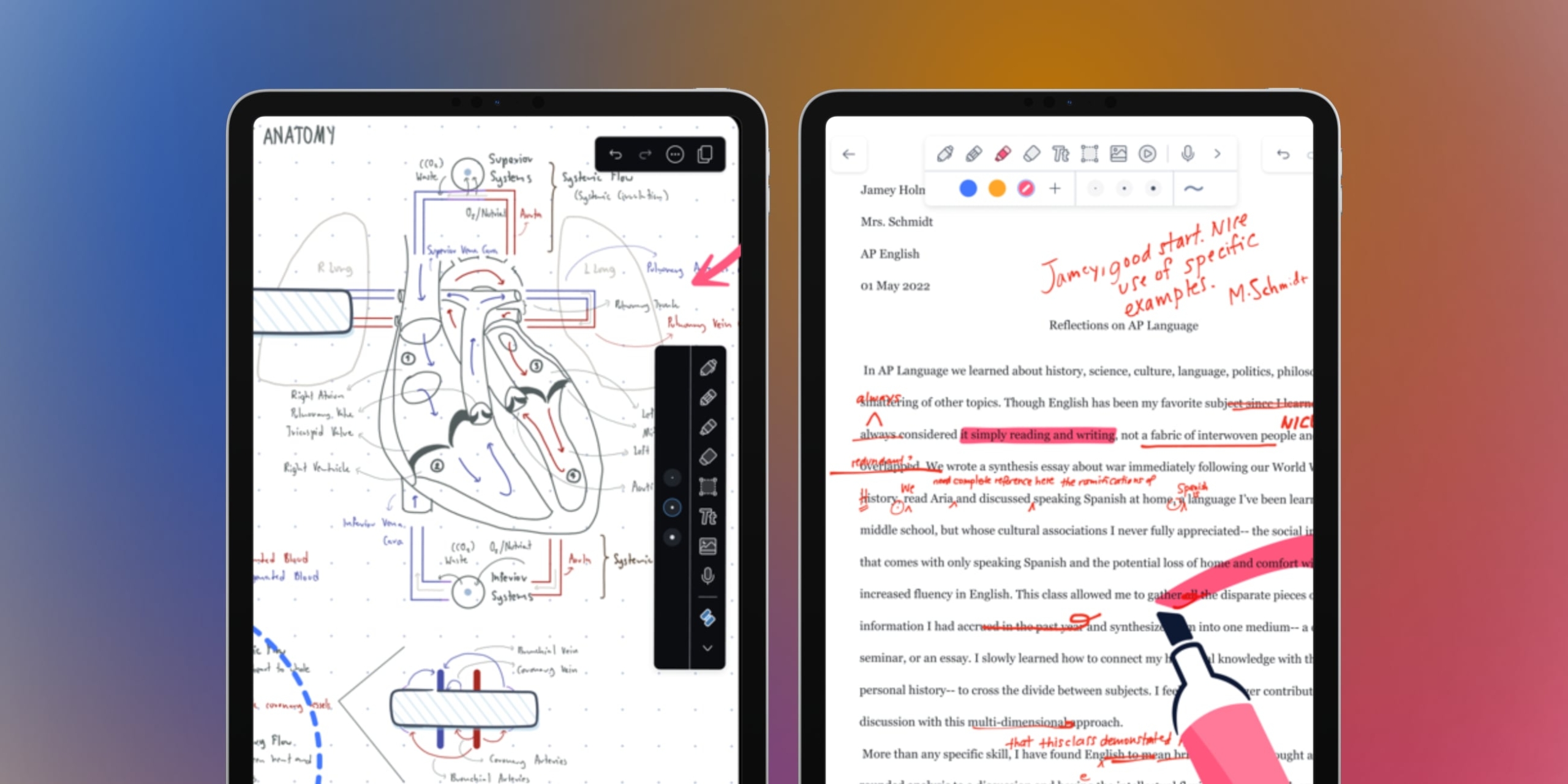 Скриншот интерфейса Notability