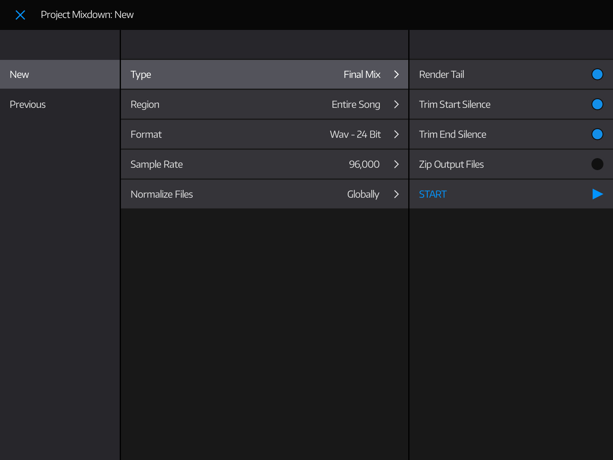 Экспорт и mixdown в NanoStudio 2