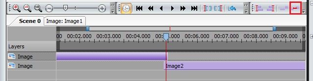 Объекты на таймлайне VSDC