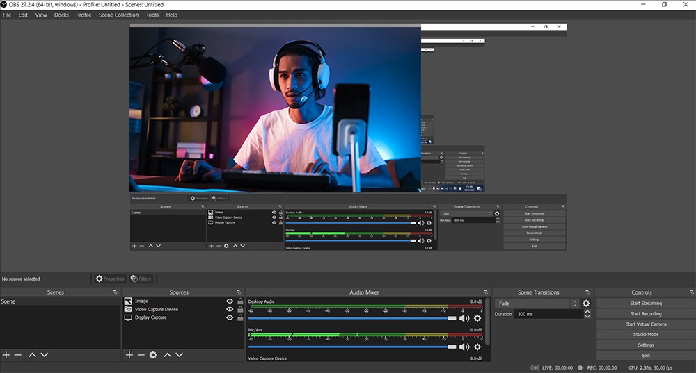 Скриншот OBS Studio