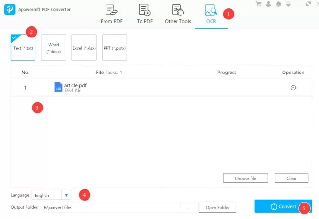 Скриншот Apowersoft PDF Converter: ocr pdf txt.jpg
