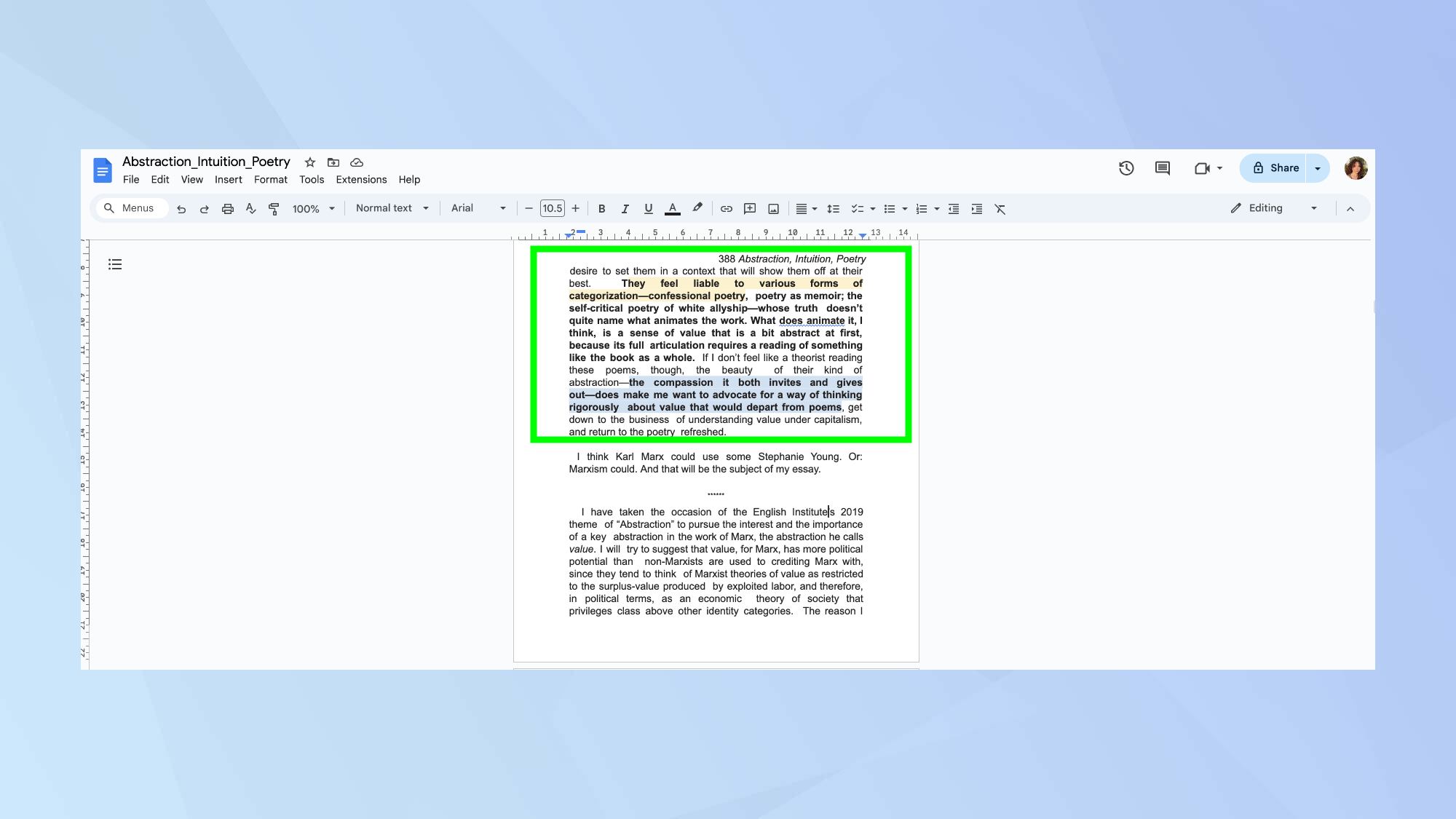 PDF, преобразованный в документ Google