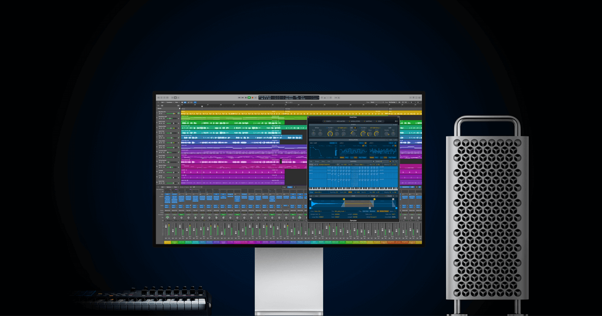 Logic Pro — интерфейс профессиональной DAW