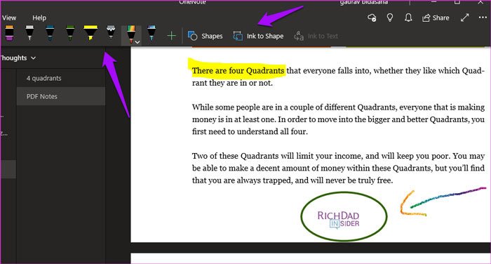 Аннотирование PDF в OneNote