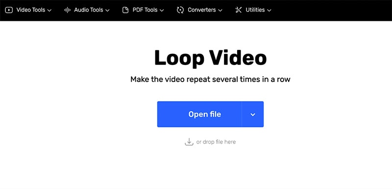 Online Video Cutter для зацикливания ролика