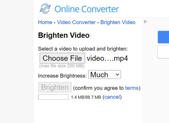 Online Converter для изменения яркости