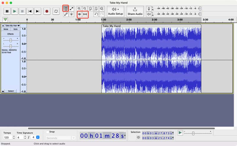 Audacity на macOS