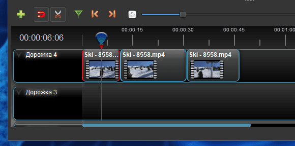 OpenShot — обрезка ролика на таймлайне