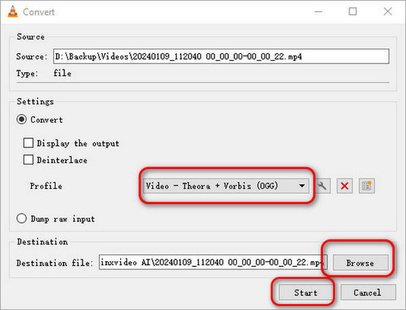 Конвертация WMV в MP4 в VLC Media Player