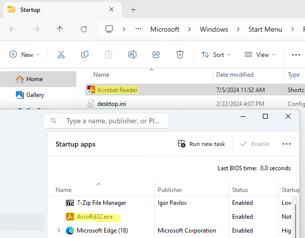 Папка автозагрузки shell startup